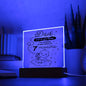 Almost Sold Out - Dad I will be Crashing At Your Place - Acrylic Plaque With Stand