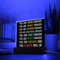 Almost Sold Out - You are Enough - Acrylic Plaque With Stand