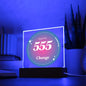 Almost Sold Out - Angel Number 555 with Aura Color - Acrylic Plaque with Stand