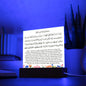 Almost Sold Out - Ayatul Kursi with English Translation- Acrylic Square Plaque