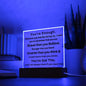 Almost Sold Out - You're Enough and Braver - Acrylic Plaque with Stand