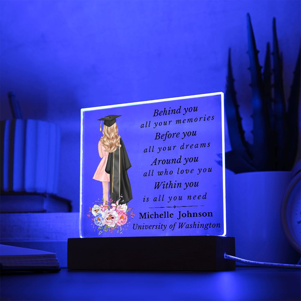 To My Graduate - Personalized Acrylic Plaque - Within You Is All You Need