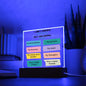 Almost Sold Out - Things I Can Control - Acrylic Plaque With Stand