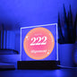 Almost Sold Out - Angel Number 222 with Aura Color - Acrylic Plaque with Stand
