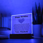 Almost Sold Out - Personalized Birthday Gift For Husband - Acrylic Plaque With Stand