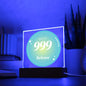 Almost Sold Out - Angel Number 999 with Aura Color - Acrylic Plaque with Stand