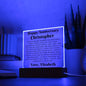 Almost Sold Out - Anniversary Gift for Husband - Acrylic Plaque with Stand