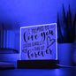 Almost Sold Out - I Promise To Love You - Acrylic Plaque With Stand
