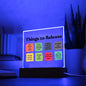 Almost Sold Out - Things to Release - Acrylic Plaque with Stand