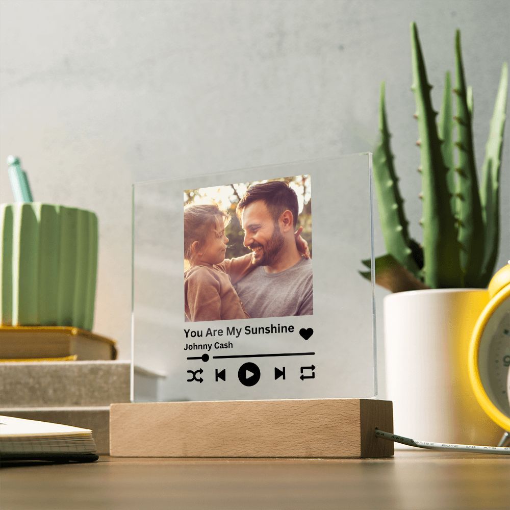 Personalized Father and Child Music Acrylic Plaque