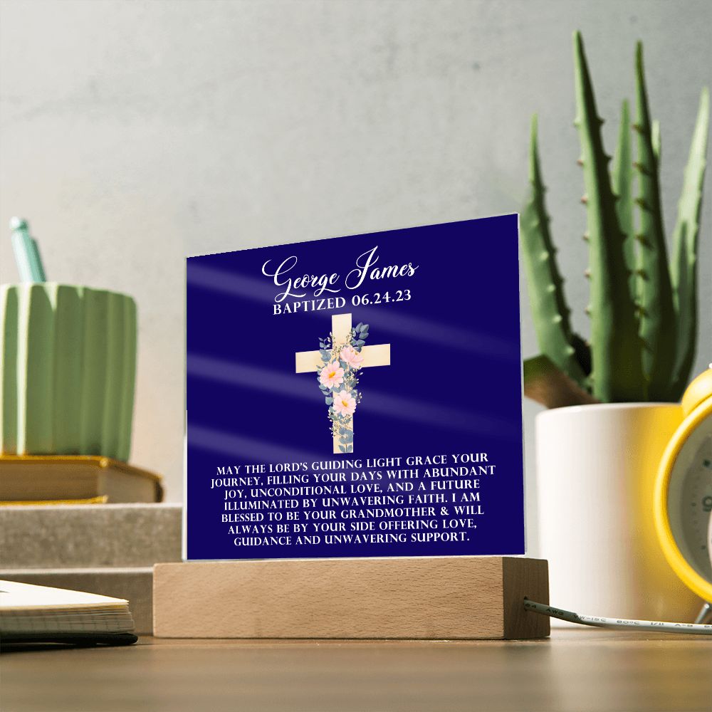 Personalized Baptism Acrylic Plaque