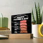 Almost Sold Out - Father Day Steak - Acrylic Plaque with Stand