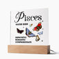 Almost Sold Out - Pisces - Zodiac Acrylic Plaque