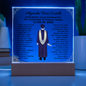 Spanish Male Graduation Printed Square Acrylic Plaque