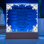 Marriage Prayer Printed Circle Acrylic Plaque