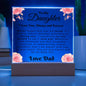 Almost Sold Out - To Dad From Daughter - Acrylic Plaque With Stand