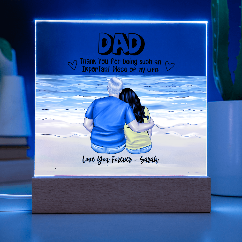 Dad You Are An Important Piece - Acrylic Square Plaque