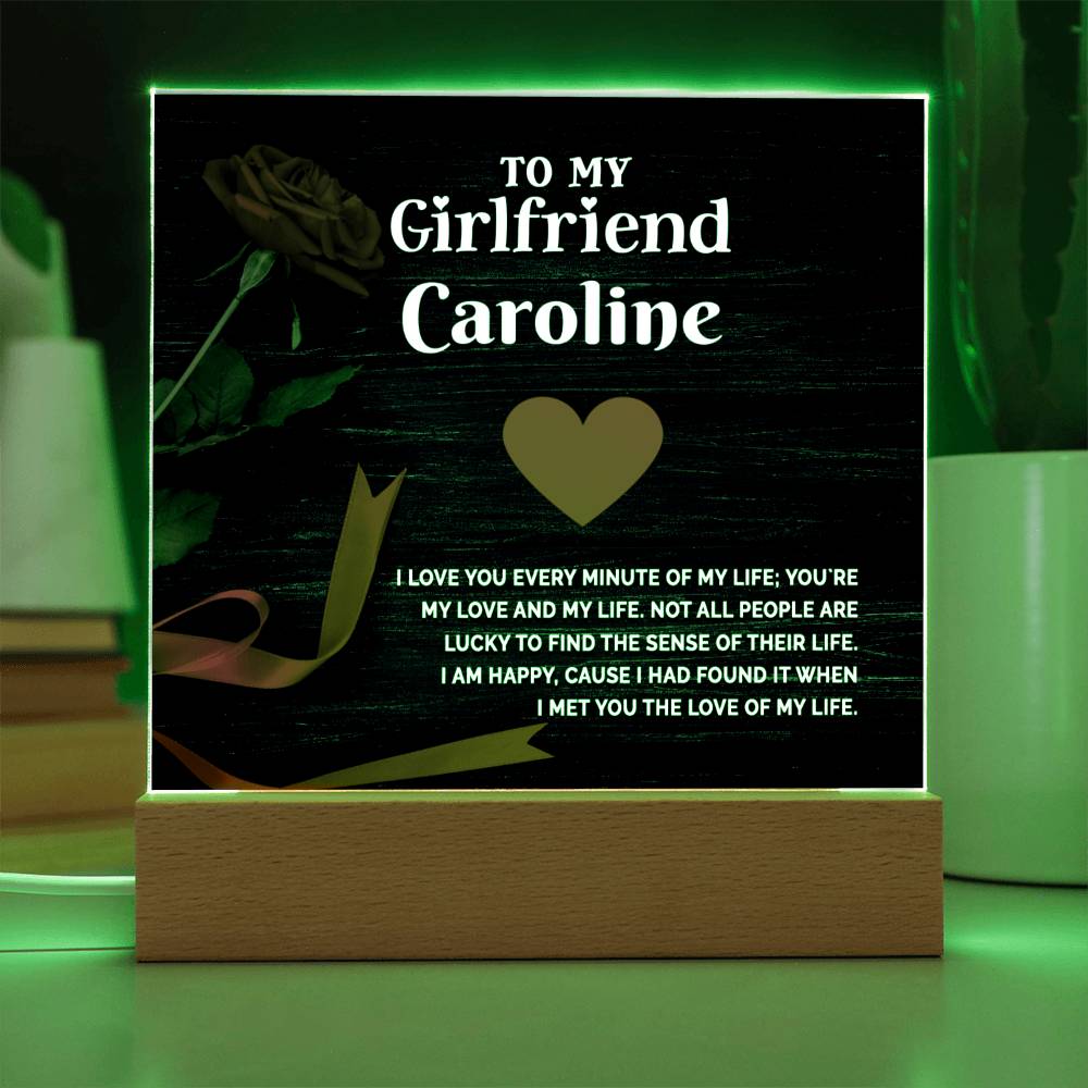 Almost Sold Out - To My Valentine Girlfriend Plaque