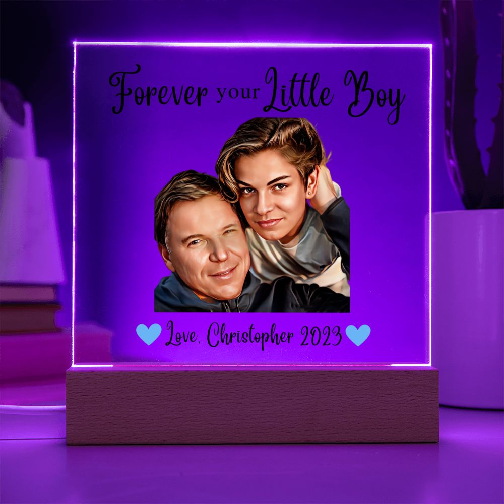 Forever Your Little Boy - Personalized Acrylic Plaque