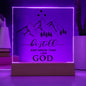 Almost Sold Out - Be Still and Know That I am God - Acrylic Plaque with Stand