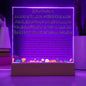 Almost Sold Out - Ayatul Kursi with English Translation- Acrylic Square Plaque
