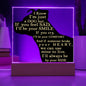 Almost Sold Out - I'll Always Be By Your Side - Acrylic Plaque with Stand