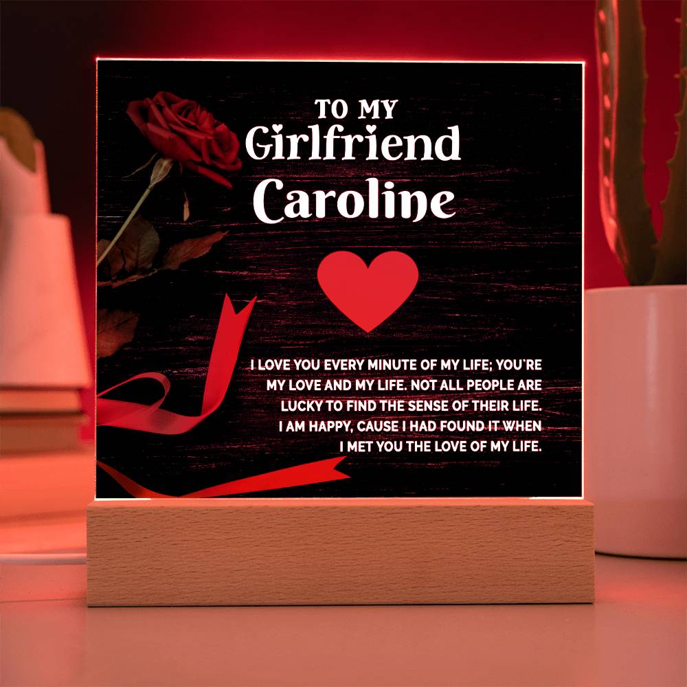 Almost Sold Out - To My Valentine Girlfriend Plaque