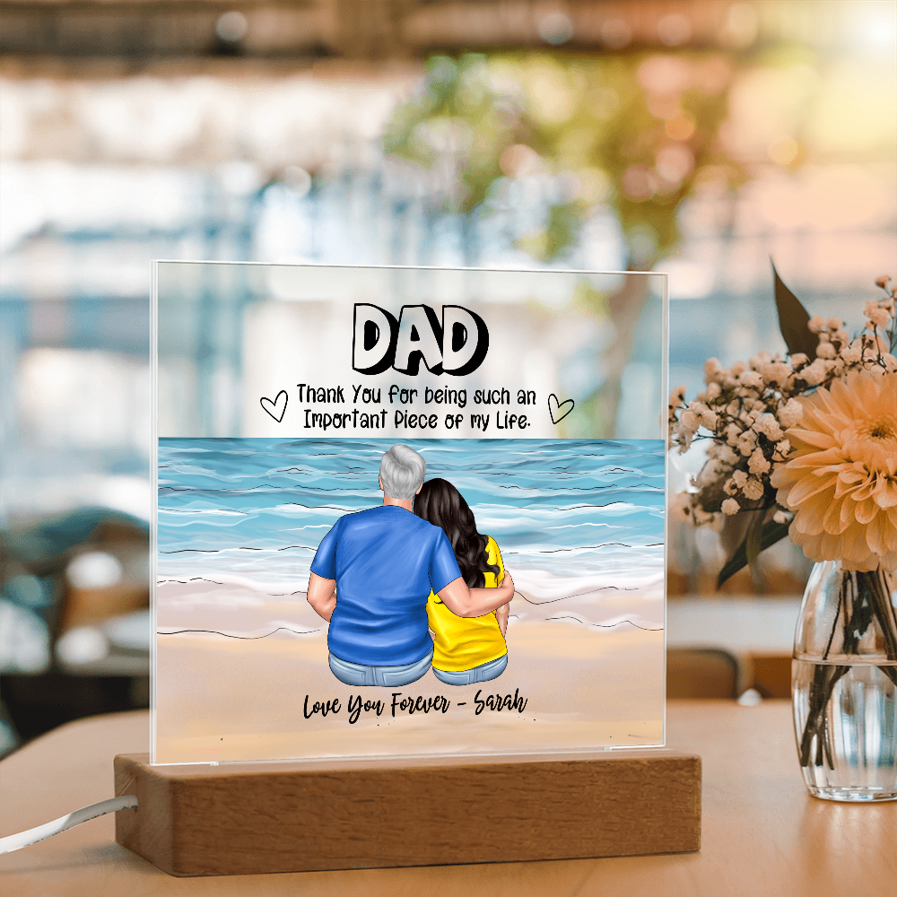 Dad You Are An Important Piece - Acrylic Square Plaque