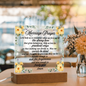 Marriage Prayer Printed Circle Acrylic Plaque