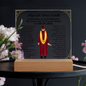 Spanish Male Graduation Printed Square Acrylic Plaque