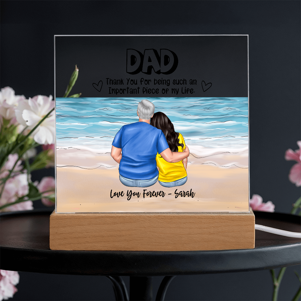 Dad You Are An Important Piece - Acrylic Square Plaque