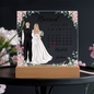 Wedding Calendar Printed Square Acrylic Plaque
