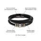 Almost Sold Out - Anniversary Gift for Husband - Leather Bracelet