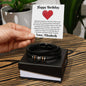 Almost Sold Out - Personalized Birthday Gift For Husband - Leather Bracelet