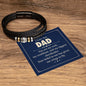 Almost Sold Out - Dad Leather Bracelet - You are my Rock