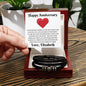 Almost Sold Out - Happy Anniversary To My Husband - Leather Bracelet