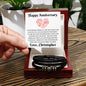 Almost Sold Out - Happy Anniversary To My Wife - Leather Bracelet