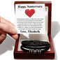 Almost Sold Out - Happy Anniversary To My Husband - Leather Bracelet
