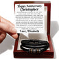 Almost Sold Out - Anniversary Gift for Husband - Leather Bracelet
