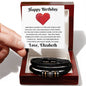 Almost Sold Out - Personalized Birthday Gift For Husband - Leather Bracelet