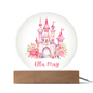 Personalized Castle Printed Acrylic Circle Plaque