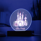 Personalized Castle Printed Acrylic Circle Plaque