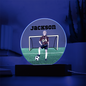 Personalized Boy Soccer Printed Circle Acrylic Plaque