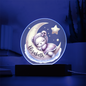 Personalized Sleeping Bear Crescent Circle Printed Plaque