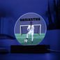 Personalized Girl Soccer Printed Circle Acrylic Plaque