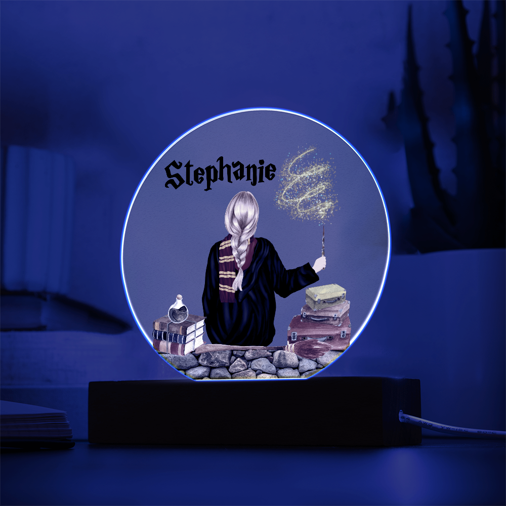 Personalized Wizard Circle Printed Plaque
