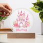 Personalized Castle Printed Acrylic Circle Plaque