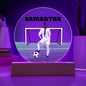 Personalized Girl Soccer Printed Circle Acrylic Plaque