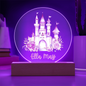 Personalized Castle Printed Acrylic Circle Plaque