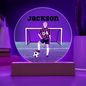 Personalized Boy Soccer Printed Circle Acrylic Plaque